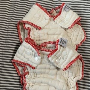 Fitted organic cloth diapers